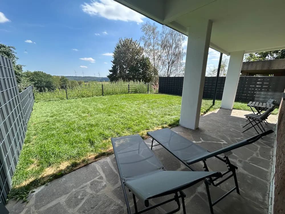 privater Garten – Ferienhaus Wanderath N°10