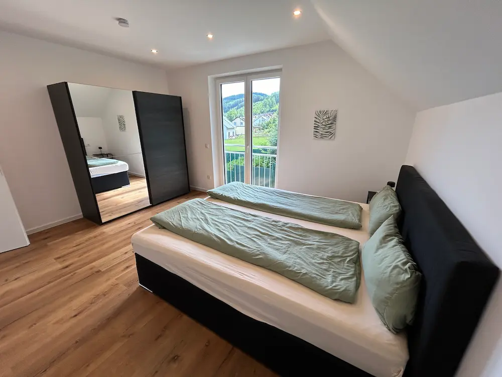 Schlafzimmer im Ferienhaus Leimbach N°4