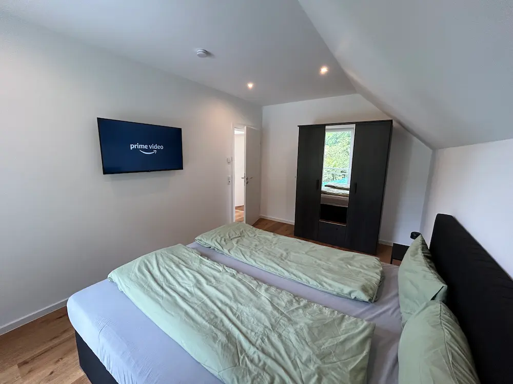 Zweites Schlafzimmer im Ferienhaus Leimbach N°4